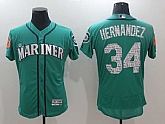 Seattle Mariners #34 Felix Hernandez Green 2017 Spring Training Flexbase Collection Stitched Jersey,baseball caps,new era cap wholesale,wholesale hats